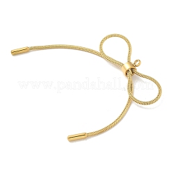 PVD真空メッキ304ステンレスペンダント  ちょう結びチャーム  18KGP本金メッキ  46.5x36x5mm  穴：1.4mm&nbsp;STAS-S131-18G