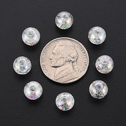 Transparent Crackle Acrylic Beads&nbsp;MACR-S373-66-L06