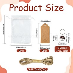Natural & Synthetic Mixed Stone Keychains&nbsp;KEYC-FS0001-14