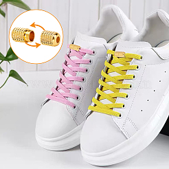 24 Sets 3 Colors Brass Capsule Lace Lock Buckles&nbsp;KK-PH0001-68