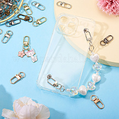 50Pcs 5 Colors Alloy Swivel Snap Hook Clasps&nbsp;FIND-TA0005-83