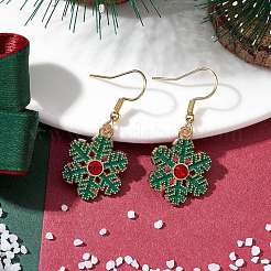 Christmas Theme Alloy Rhinestone Dangle Earrings&nbsp;EJEW-JE05830-01
