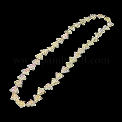 Transparent Electroplate Glass Bead Strands&nbsp;EGLA-C002-FR05