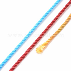 5 ロール 12 層セグメント染色ポリエステル コード  ミラノコード  ラウンド  シーグリーン  0.4mm  約71.08ヤード（65m）/ロール&nbsp;WCOR-P001-01B-013