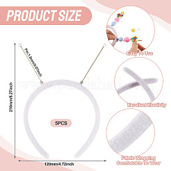 Cloth and Plastic Hair Bands&nbsp;OHAR-TAC0020-01G