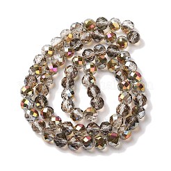 Half Golden Plated Electroplate Beads Strands&nbsp;EGLA-H104-08A-HP02