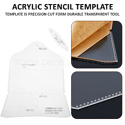 2Pcs DIY Leather Sunglasses Case Acrylic Template&nbsp;TOOL-FH0001-80