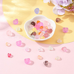 50Pcs 5 Styles Transparent Acrylic Beads&nbsp;TACR-YW0003-40