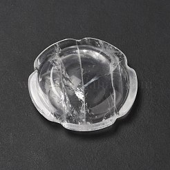 天然水晶 心配石  花の形  37.5~38x38x7~7.5mm&nbsp;G-E586-01V