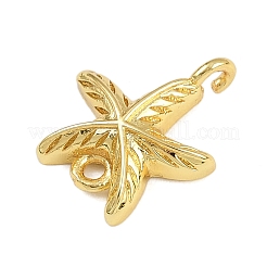 Brass Sea Animal Connector Charms&nbsp;KK-I352-29G-02