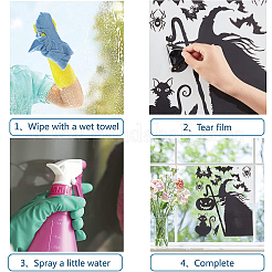 Halloween Theme Waterproof PVC Plastic Self Adhesive Sticker Decorations&nbsp;DIY-WH0304-173