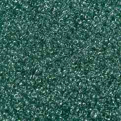 MIYUKIラウンドロカイユビーズ  日本製シードビーズ  15/0  （rr2445)透明な海の泡の光沢  1.5mm  穴：0.7mm  約27777個/50g&nbsp;SEED-X0056-RR2445
