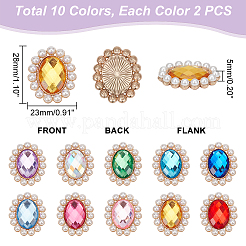20Pcs 10 Colors Acrylic Cabochon&nbsp;DIY-GA0004-58