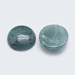 天然石モスアゲート瑪瑙カボション  半円  19.5~20x6~7mm&nbsp;G-G760-B02-18
