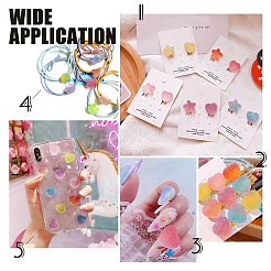 144Pcs 2 Style  Resin Cabochons&nbsp;CRES-PH0023-37