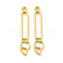 Painting Art Theme Alloy Open Back Bezal Pendants&nbsp;PALLOY-D200-02G