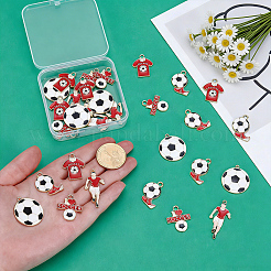 30Pcs 5 Styles Alloy Enamel Pendants&nbsp;ENAM-PH0003-40
