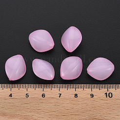 模造ゼリーアクリルビーズ  菱形  パールピンク  17x14.5x9.5mm  穴：1.6mm  約500個/500g&nbsp;MACR-S373-93-E10