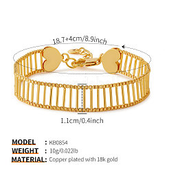 Brass Link Chain Bracelets for Women&nbsp;WGA76CD-06