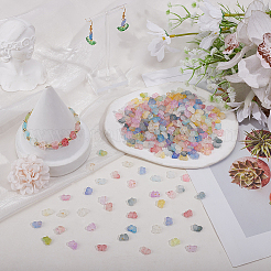 400Pcs 10 Colors Gradient Color Transparent Acrylic Beads&nbsp;OACR-PA0001-36