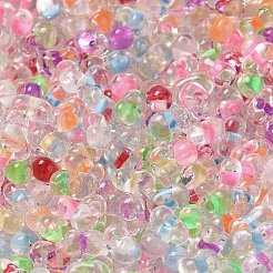 ガラスシードビーズ  ピーナッツ  ミックスカラー  5.5~6x3~3.5x3mm  穴：1~1.2mm  約4000個/ポンド&nbsp;SEED-K009-08A-12