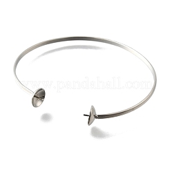 Brass Cuff Bangle Makings&nbsp;KK-P306-01P