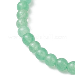 天然石緑のアベンチュリンストレッチブレスレット  ラウンド  内径：2-1/4インチ（5.7cm）  ビーズ：4mm&nbsp;BJEW-JB11961-02