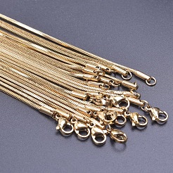 1.5mm 304 Stainless Steel Square Snake Chain Necklaces&nbsp;LS-TW4888-2