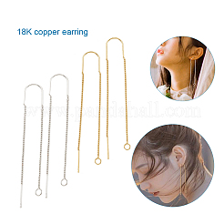 Brass Stud Earring Findings&nbsp;KK-CD0001-02