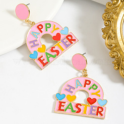 Zinc Alloy Enamel Dangle Stud Earrings&nbsp;FS-WG4F271-01