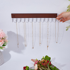 2Pcs Wood & Steel Wall Mounted Coat Hook Hangers&nbsp;AJEW-WH0696-504