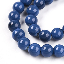 Baking Paint Glass Beads&nbsp;X1-DGLA-N013-10mm-10