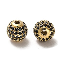 925 Sterling Silver Micro Pave Cubic Zirconia Beads&nbsp;STER-H110-24C-04G