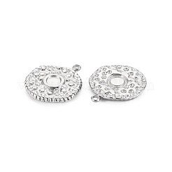 304 Stainless Steel Pendant Enamel Settings&nbsp;STAS-N097-171P