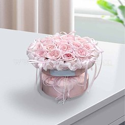 フラットレインボーカラーオーガンジーリボン1ロール  ちょう結び用虹色リボン  花  ギフトデコレーション  透明  1-1/2インチ（38mm）  約9.84ヤード（9m）/セット&nbsp;OCOR-LP0002-15