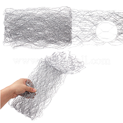 Galvanized Iron Hollow Polyester Fabric&nbsp;AJEW-WH0459-90