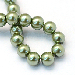 Baking Paint Glass Pearl Bead Strands&nbsp;X-HY-Q003-3mm-49