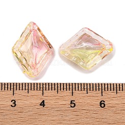 51Pcs Transparent Two Tone Acrylic Beads&nbsp;MACR-K359-19A