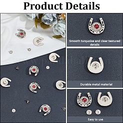 8 Sets Zinc Alloy & Resin Coin Screw Rivet&nbsp;FIND-CP0002-57AS-03