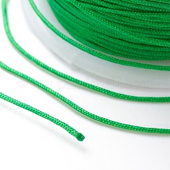 ナイロン編組糸  ジュエリー製作やマクラメ工芸用の中国結び紐  春の緑  0.8mm  100ヤード/ロール&nbsp;NWIR-K013-A03