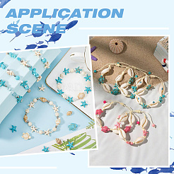 160Pcs 8 Styles Dyed Synthetic Turquoise Beads&nbsp;G-SC0003-47