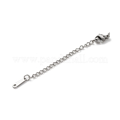 304 Stainless Steel Curb Chain Extender&nbsp;STAS-N088-48P