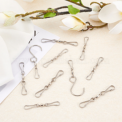 Stainless Steel Spinning Dual Clip Swivel Hooks&nbsp;AJEW-CA0001-03