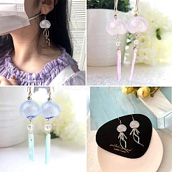 40Pcs 8 Colors Transparent Plastic Bead Caps&nbsp;KY-CJ0001-97