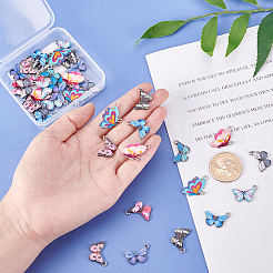 40Pcs 10 Colors Printed Alloy Pendants&nbsp;FIND-SC0001-78