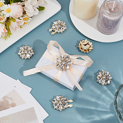 6Pcs Alloy Rhinestone Cufflinks&nbsp;BUTT-MA0001-12G-01