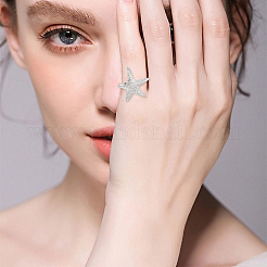 304 Stainless Steel Open Cuff Rings&nbsp;RJEW-BBC0001-23P
