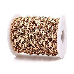 Alloy Round Ring Link Chains&nbsp;LCHA-T002-01KCG