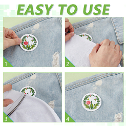 14Pcs Polyester Clothing Patches&nbsp;PATC-WH0022-41