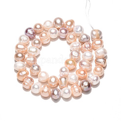 Natural Cultured Freshwater Pearl Beads Strands&nbsp;PEAR-N013-07O